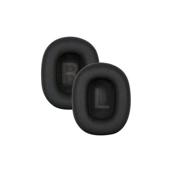 Zamjenski jastučići za uši za Apple AirPods Max, Tekstilni, Crne, Hladni gel, 1 Par