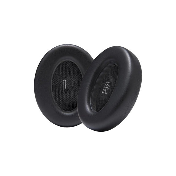 Zamjenski jastučići za uši za Bose QC Ultra, Memorijska pjena + Koža, Crne, 1 Par