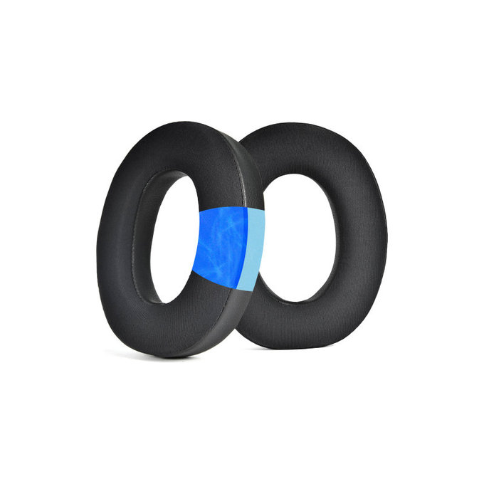 Zamjenski jastučići za uši za Bowers & Wilkins PX7 S2, PX8, Memorijska pjena + PU Koža + Tekstil, Crne, Hladni gel, 1 Par