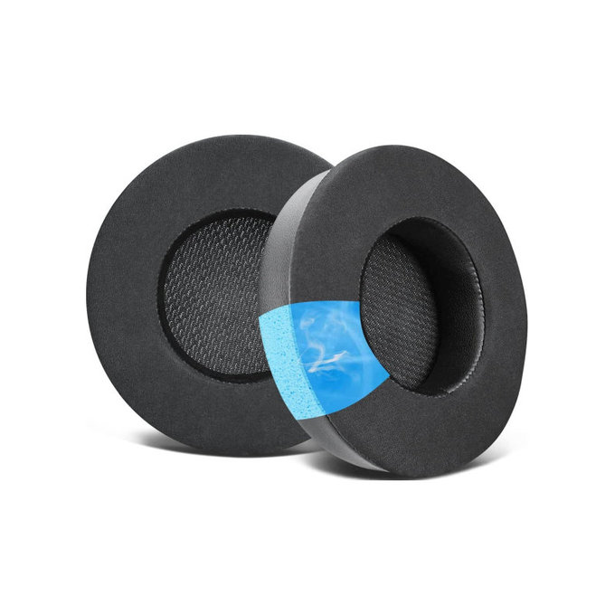 Zamjenski jastučići za uši za Corsair Virtuoso RGB, Memorijska pjena + Tekstil, Crne, Hladni gel, 1 Par