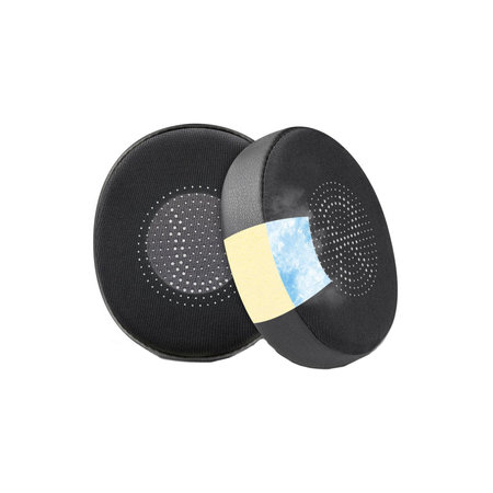 Zamjenski jastučići za uši za Jabra Evolve2 40, 65 UC/MS, Elite 45h, Memorijska pjena + PU Koža + Tekstil, Crne, Hladni gel, 1 Par