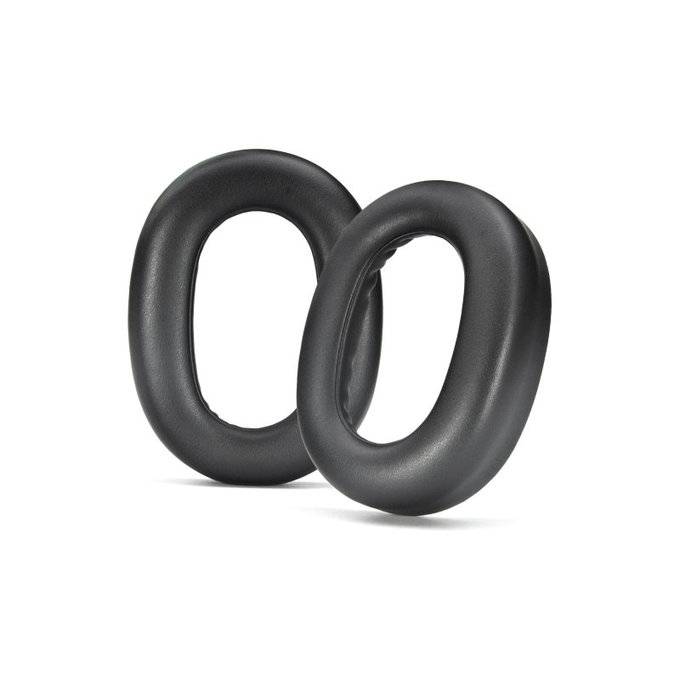 Zamjenski jastučići za uši za Jabra Evolve2 85 UC/MS, Memorijska pjena + Koža, Crne, 1 Par