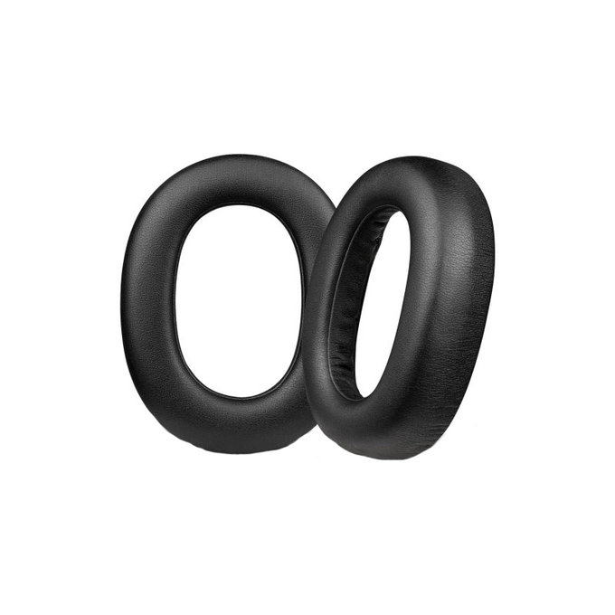 Zamjenski jastučići za uši za Jabra Elite 85H, Memorijska pjena + PU Koža, Crne, 1 Par