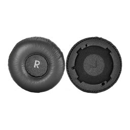 Zamjenski jastučići za uši za JBL Tune 600BTNC, Memorijska pjena + Koža, Crne, 1 Par