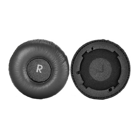 Zamjenski jastučići za uši za JBL Tune 600BTNC, Memorijska pjena + Koža, Crne, 1 Par