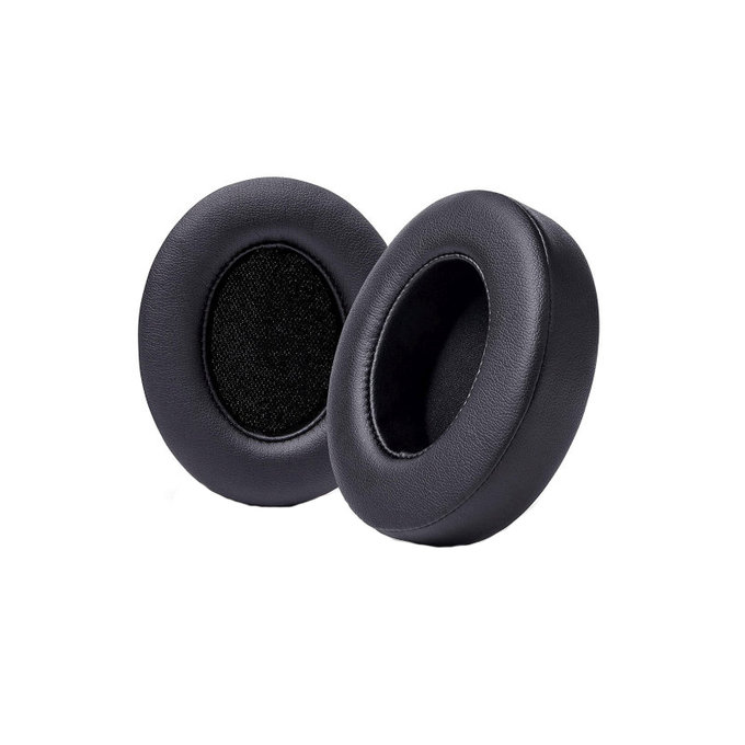 Zamjenski jastučići za uši za Beats Studio 2, 3, Memorijska pjena + Koža, Crne, 1 Par
