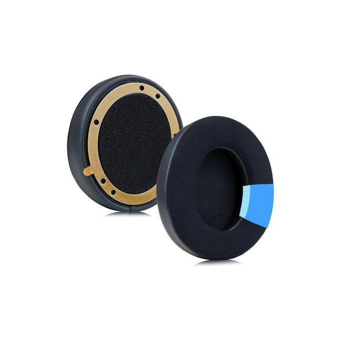 Zamjenski jastučići za uši za Beats Studio Pro, Memorijska pjena + Tekstil + Koža, Crne, Hladni gel, 1 Par