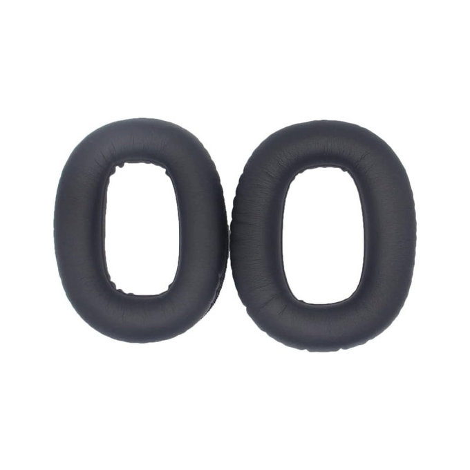 Zamjenski jastučići za uši za Marshall Monitor II, Memorijska pjena + PU Koža, Crne, 1 Par