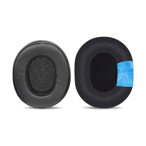 Zamjenski jastučići za uši za Skullcandy Hesh 3.0, Crusher, Venue, Memorijska pjena + Koža + Tekstil, Crne, Hladni gel, 1 Par