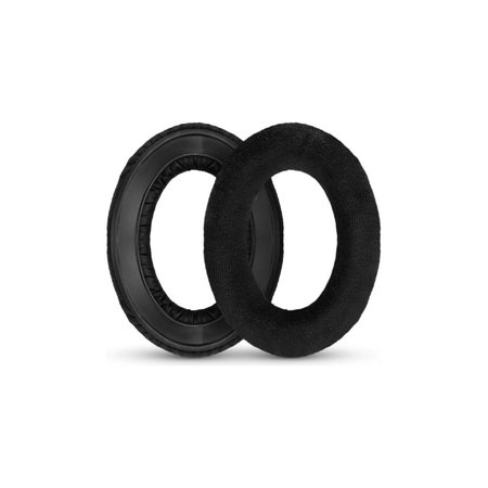 Zamjenski jastučići za uši za Sennheiser HD545, HD600, HD650, Memorijska pjena + Tekstil, Crne, 1 Par