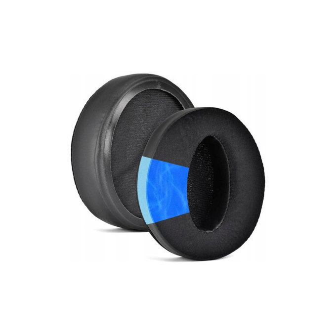 Zamjenski jastučići za uši za Sennheiser HD4.50, Memorijska pjena + Tekstil + Koža, Crne, Hladni gel, 1 Par