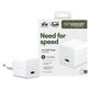 Putni adapter Grand Prix USB-C, GaN, 30 W PD, srebrno-bijeli, empower