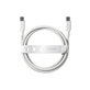 Kabel USB-C, 240 W, Racing, 2 m, Srebrno-bijela, empower