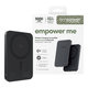 Bežična PowerBank 5000 mAh, 20 W, kompatibilna s MagSafe, Qi2/USB-C, Space Black, empower