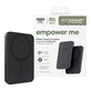 Bežična PowerBank 5000 mAh, 20 W, kompatibilna s MagSafe, Qi2/USB-C, Space Black, empower