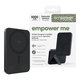 Bežična PowerBank 5000 mAh s rotirajućim postoljem, 20 W, kompatibilna s MagSafe, Qi2/USB-C, Space Black, empower