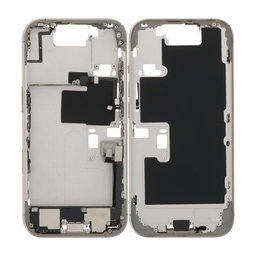 Apple iPhone 16 Pro - Srednji Okvir + Tipke za Uključivanje, Glasnoću i Kameru (Natural Titanium)