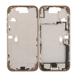 Apple iPhone 16 Pro Max - Srednji Okvir + Tipke za Uključivanje, Glasnoću i Kameru (Desert Titanium)