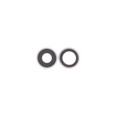 Apple iPhone 17 - Staklo zadnje kamere s okvirom (Lavender) - 2 kom