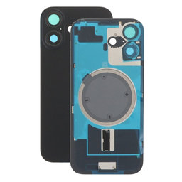 Apple iPhone 17 - Stražnje staklo kućišta + staklo kamere + metalni okvir + magsafe magnet (Black)
