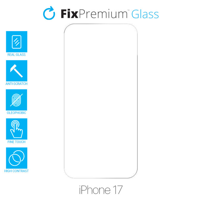 FixPremium Glass - Kaljeno Staklo za iPhone 17
