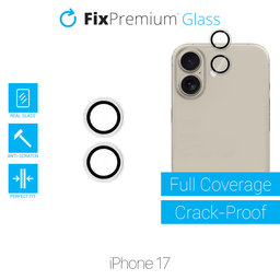 FixPremium Glass - Kaljeno Staklo Stražnje Kamere bez Okvira za iPhone 17