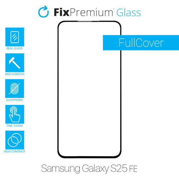 FixPremium FullCover Glass - Kaljeno Staklo za Samsung Galaxy S25 FE