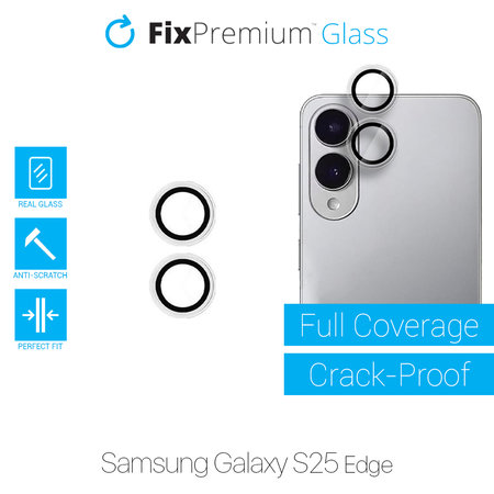 FixPremium Glass - Kaljeno Staklo Stražnje Kamere bez Okvira za Samsung S25 Edge