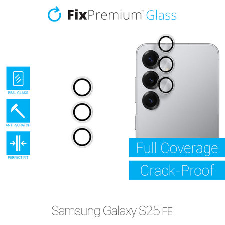 FixPremium Glass - Kaljeno Staklo Stražnje Kamere bez Okvira za Samsung S25 FE