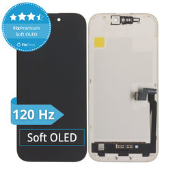 Apple iPhone 16 Pro - LCD zaslon + zaslon osjetljiv na dodir + okvir Soft OLED FixPremium 120Hz