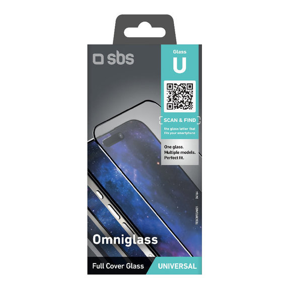 Univerzalno kaljeno staklo Omniglass U, Crna, SBS