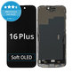 Zaslon Soft OLED za iPhone 16 Plus - Dodirno staklo + Okvir, DIAGNOSTIC