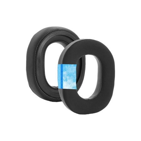 Zamjenski jastučići za uši za Razer Blackshark V3, V3X, Memorijska pjena + Tekstil + PU Koža, Crne, Hladni gel, 1 Par