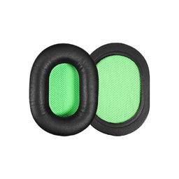 Zamjenski jastučići za uši za Razer Barracuda X, Memorijska pjena + PU Koža, Crne, 1 Par