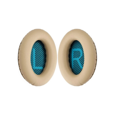 Zamjenski jastučići za uši za Bose QuietComfort 2, 15, 25 i 35, Memorijska pjena + PU Koža, Khaki, 1 Par