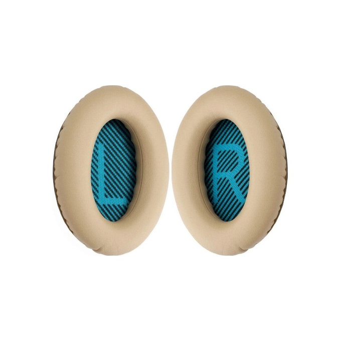 Zamjenski jastučići za uši za Bose QuietComfort 2, 15, 25 i 35, Memorijska pjena + PU Koža, Khaki, 1 Par