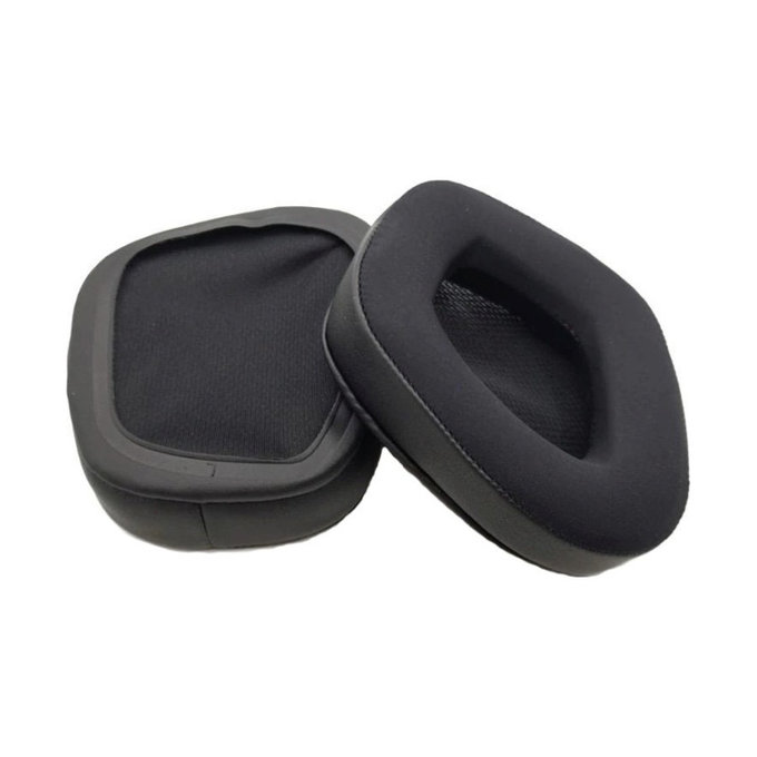 Zamjenski jastučići za uši za Corsair Void RGB Elite, Memorijska pjena + Neopren, Crne, 1 Par