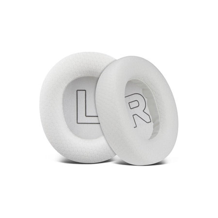 Zamjenski jastučići za uši za SteelSeries Nova Pro Wireless, Memorijska pjena + Tekstil, Bijele, 1 Par