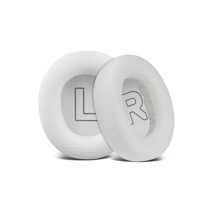 Zamjenski jastučići za uši za SteelSeries Nova Pro Wireless, Memorijska pjena + Tekstil, Bijele, 1 Par