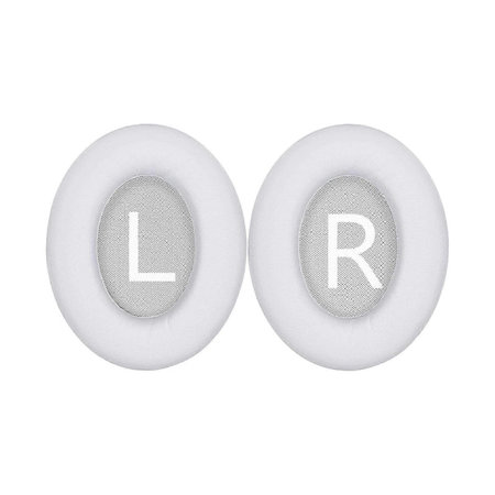 Zamjenski jastučići za uši za Bose 700, NC700, Memorijska pjena + PU Koža, Bijele, 1 Par
