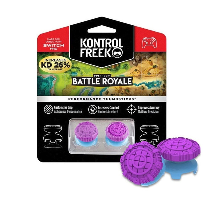 Kontrol Freek - Battle Royale (Purple) Nintendo Switch Pro Extended Controller Grip Caps