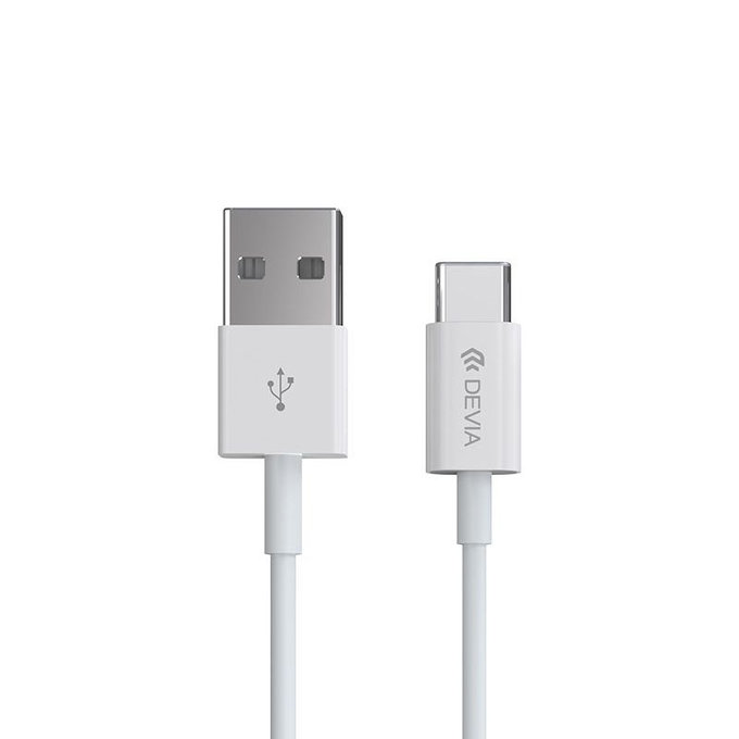 USB / USB-C kabel Smart, 2.1A, 2m, bijela, Devia