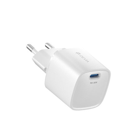 Punjač Mini USB-C, PD 30W, bijela, Devia