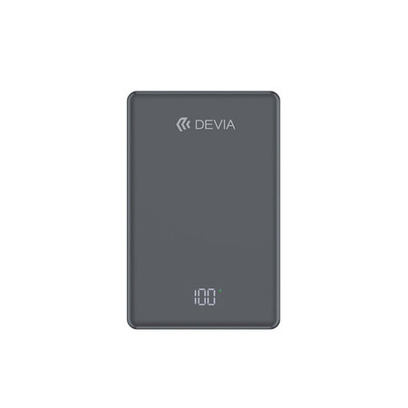 MagSafe PowerBank Extreme Speed Mini s displayom, PD 20W, 5000mAh, Space Grey, Devia