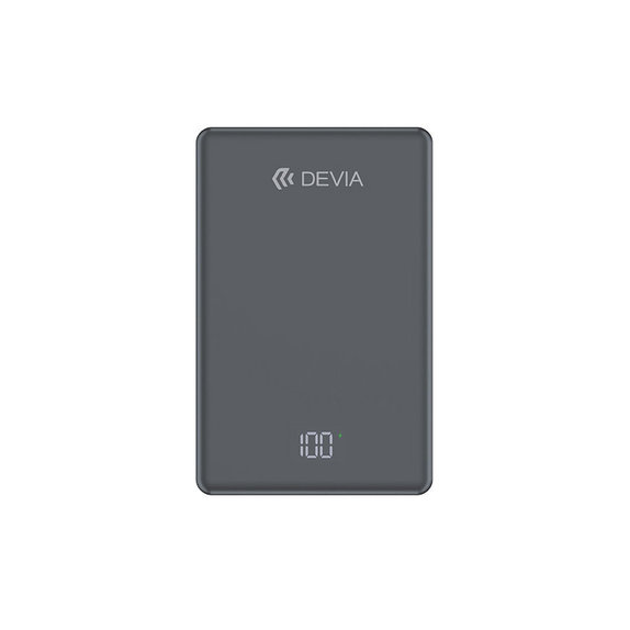 MagSafe PowerBank Extreme Speed Mini s displayom, PD 20W, 10000mAh, Space Grey, Devia