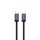 USB-C / USB-C kabel Gracious, PD 60W, 2m, crna, Devia
