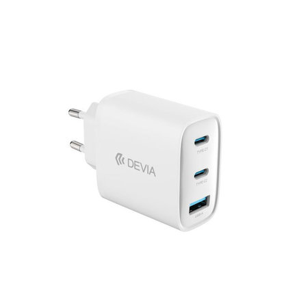 Punjač Extreme Speed, 2x USB-C + USB-A, PD 65W, bijela, Devia
