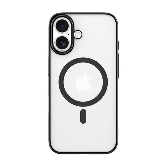 Maska Glimmer s MagSafe za iPhone 16, crna, Devia