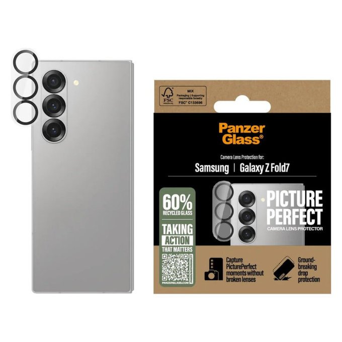 Zaštita objektiva kamere PicturePerfect za Samsung Z Fold7, Crna, PanzerGlass