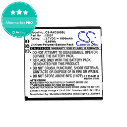 Baterija za Pax myPOS D200, D200T, IS275, D200, 1800mAh, Li-Pol, 3.7V, IS057, HQ